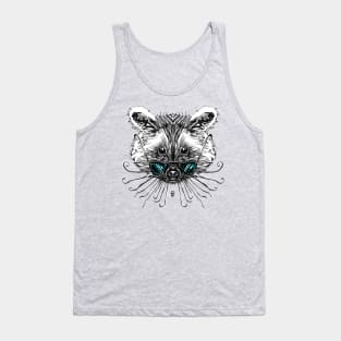 Cool Raccoon Color Tank Top